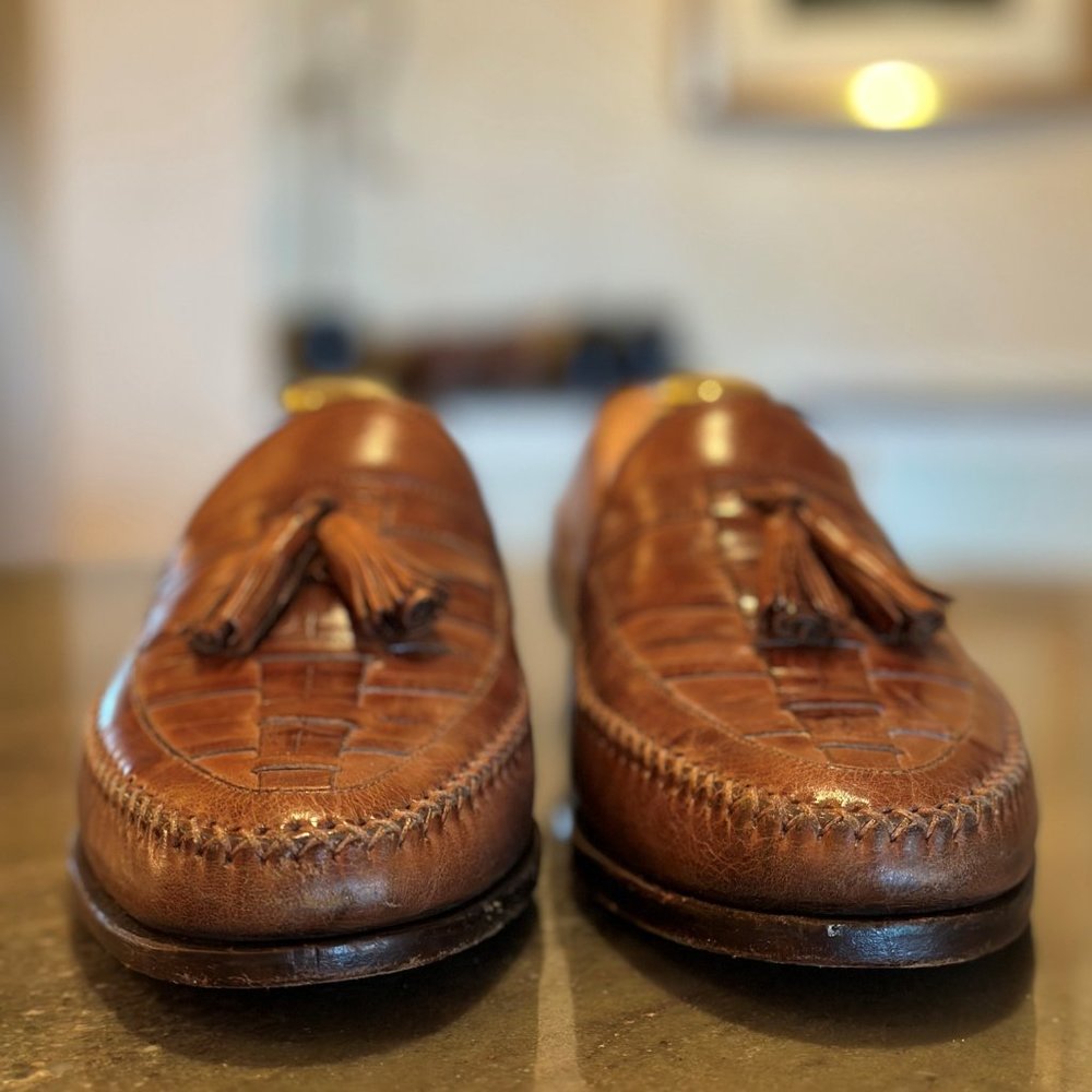 Men's Johnston & Murphy Woven Tasseled Loafer - 9.5 Medium